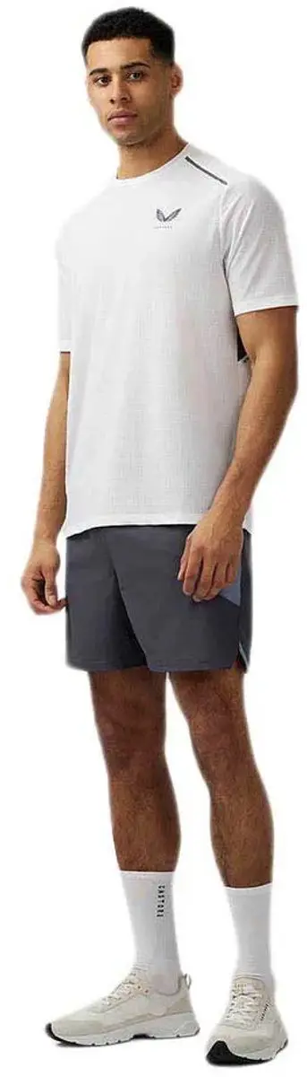 Castore Apex Aeromesh T-shirt Met Korte Mouwen Wit L Man