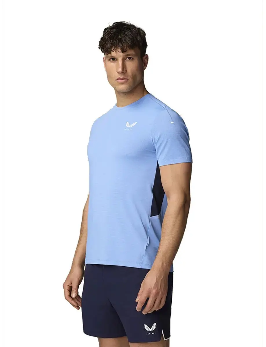 Castore Cme30963 T-shirt Met Korte Mouwen Blauw XL Man