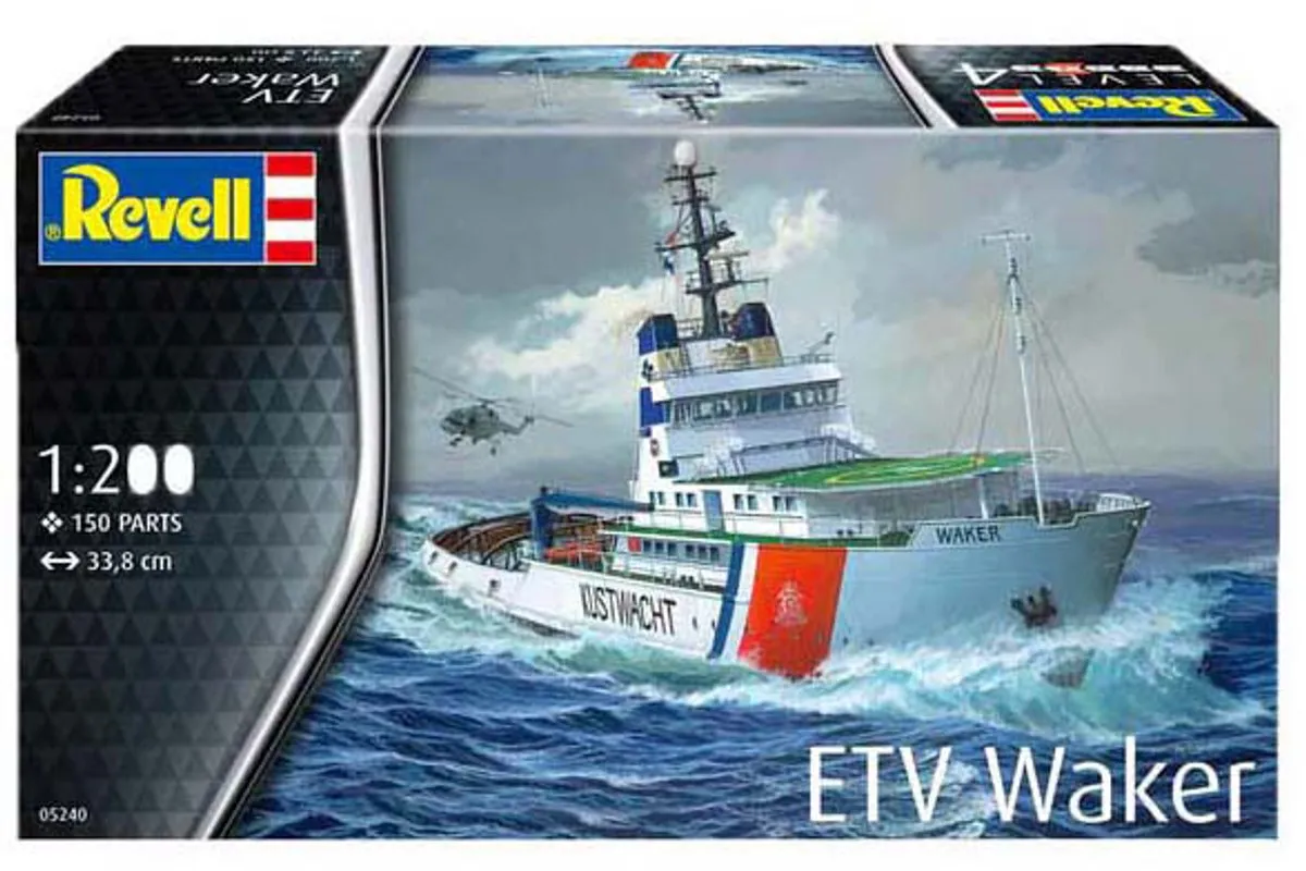Revell 05240 ETV Waker Modelbouwpakket - Nederlandse Kustwacht - 1:20 - 150 Onderdelen