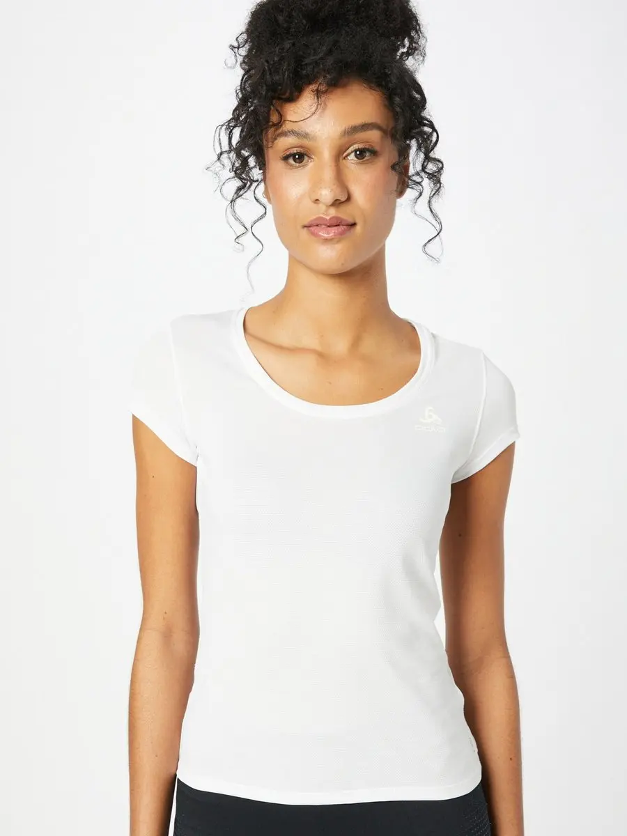 ODLO BL TOP Crewneck ACTIVE F-DRY LIGHT - XS - Wit - afbeelding 2 van 6