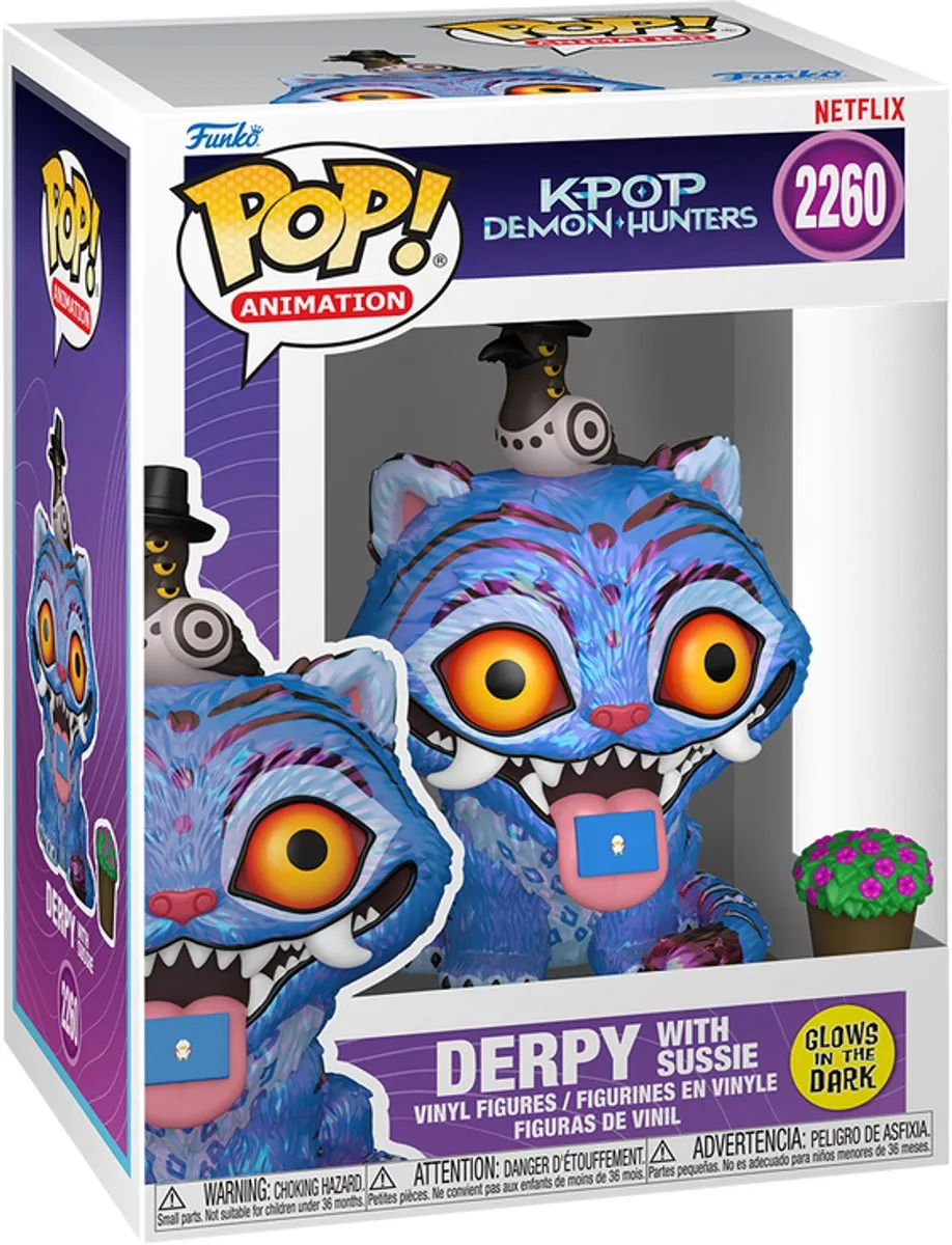 Funko POP K-Pop Demon Hunters Derpy Tiger Glow in the Dark