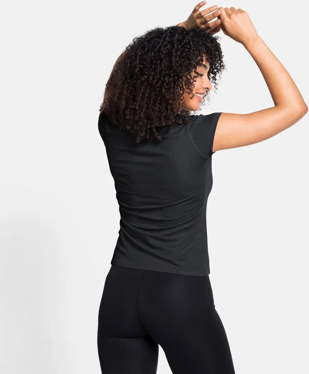ODLO BL TOP Crewneck ACTIVE F-DRY LIGHT - Zwart - afbeelding 6 van 6