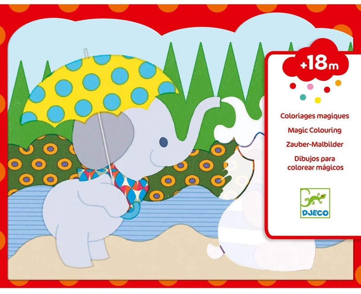 Djeco Waterpotlood Kleurboek Magie - 18+ Maanden - Multi - afbeelding 5 van 6