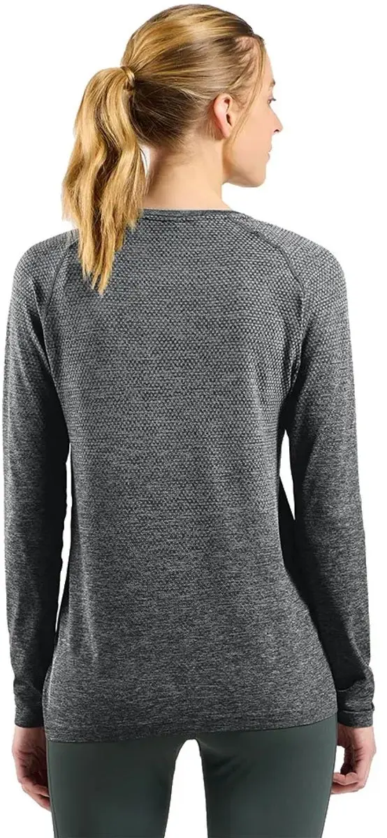 ODLO Women Essential Seamless Longsleeve - XS - Stone Grey Melange - afbeelding 2 van 4