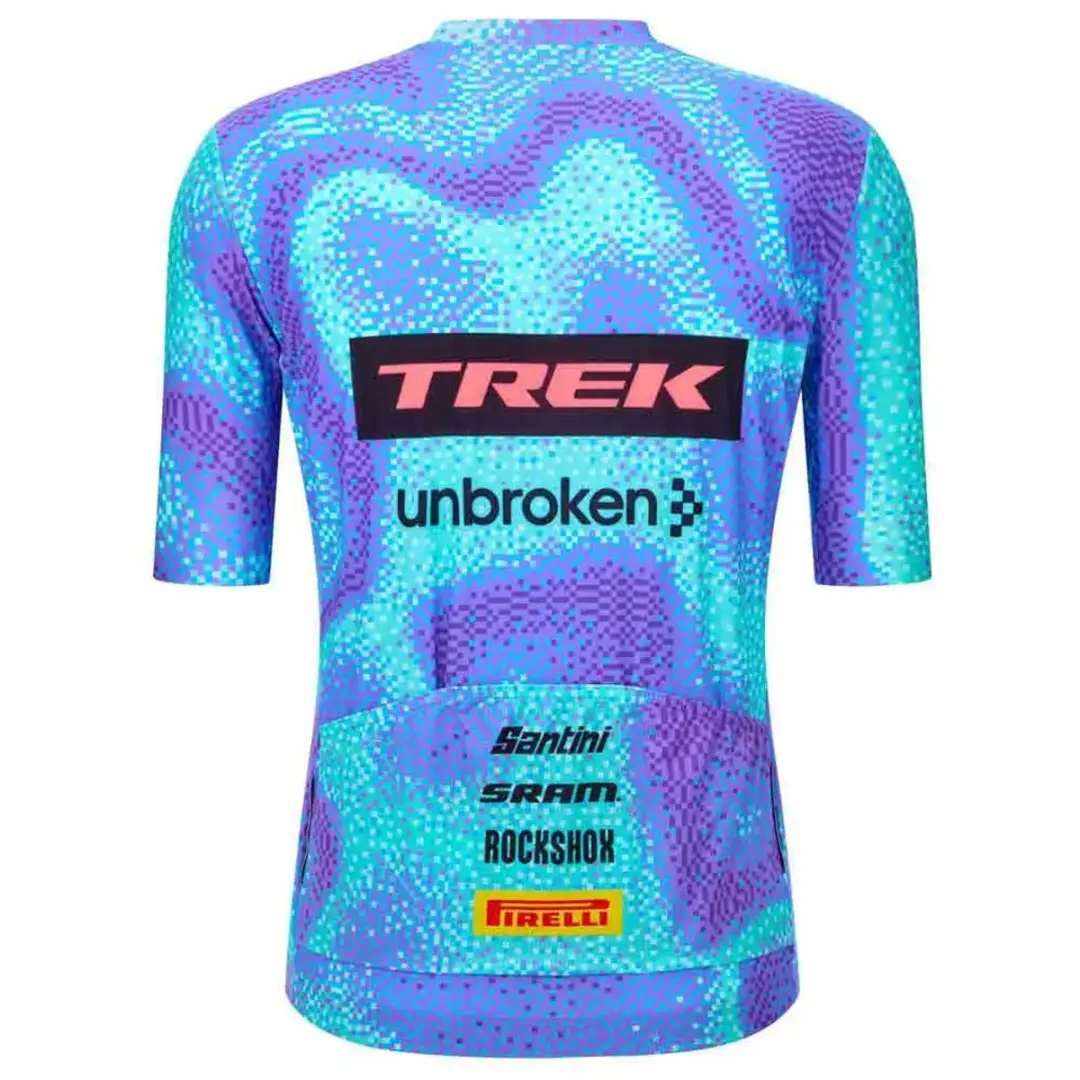 Santini Trek Factory Racing 2026 Wielertrui - S - Blauw/Paars
