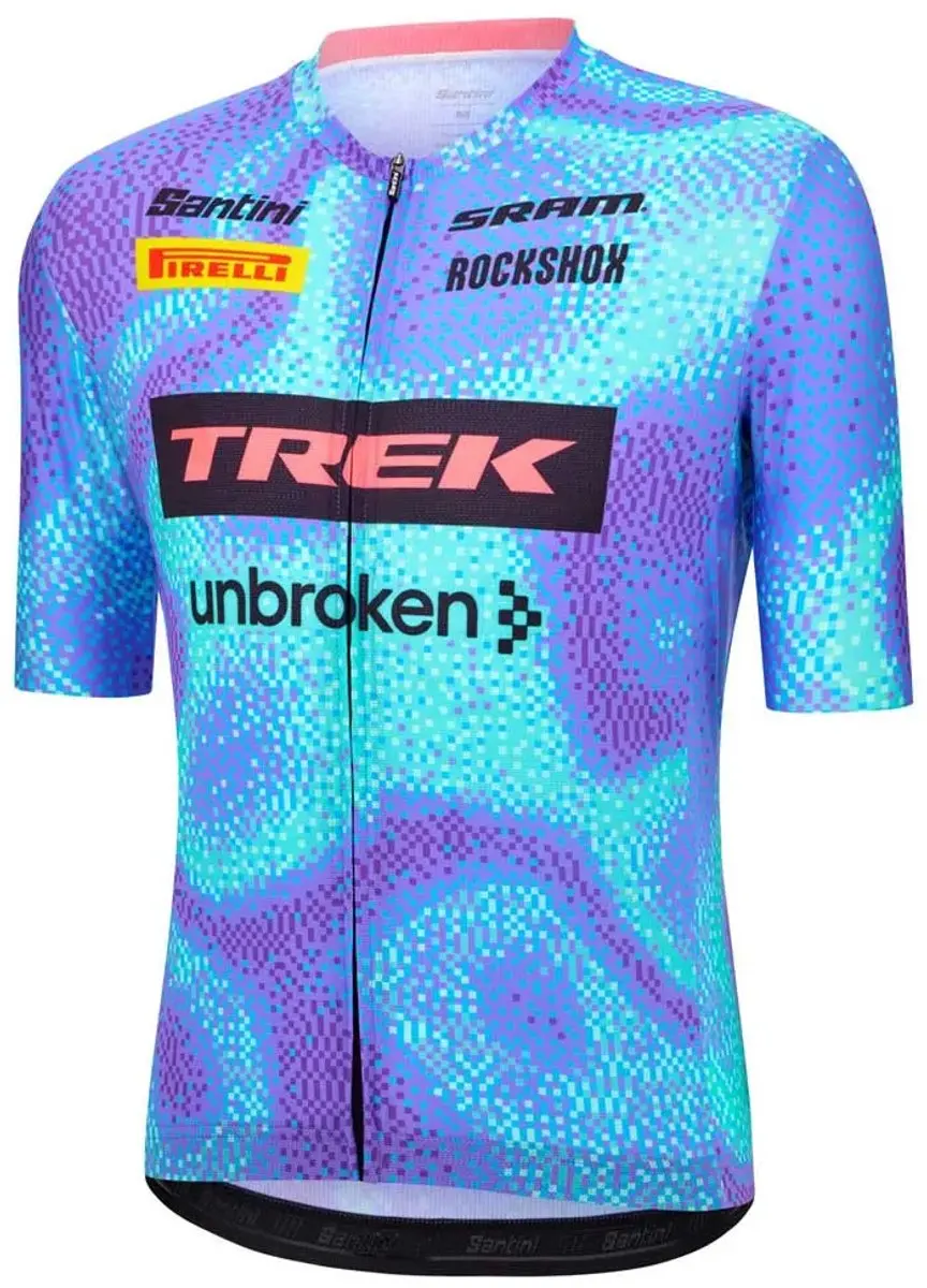 Santini Trek Factory Racing 2026 Wielertrui - S - Blauw/Paars