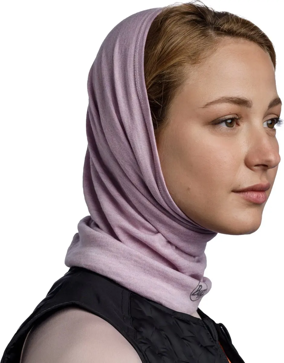 Buff Merino Nekwarmer - Paars - One Size