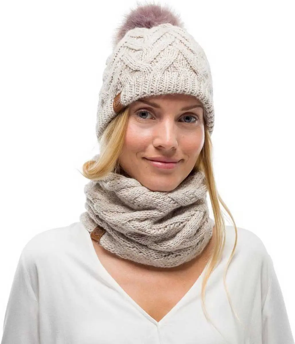 Buff Caryn Cru Nekwarmer - One Size - Wit - afbeelding 4 van 6