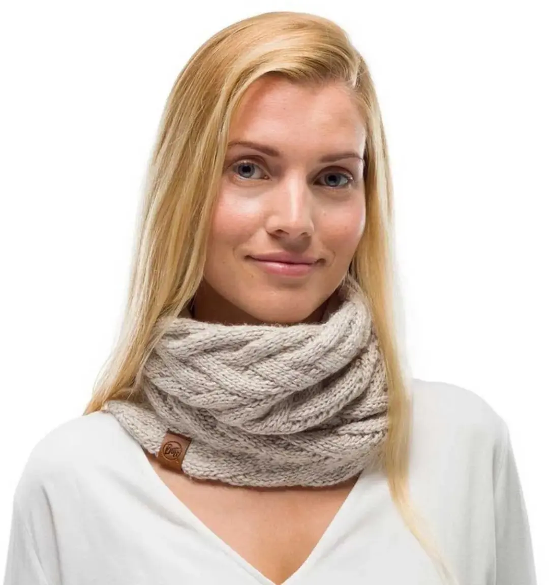 Buff Caryn Cru Nekwarmer - One Size - Wit - afbeelding 3 van 6