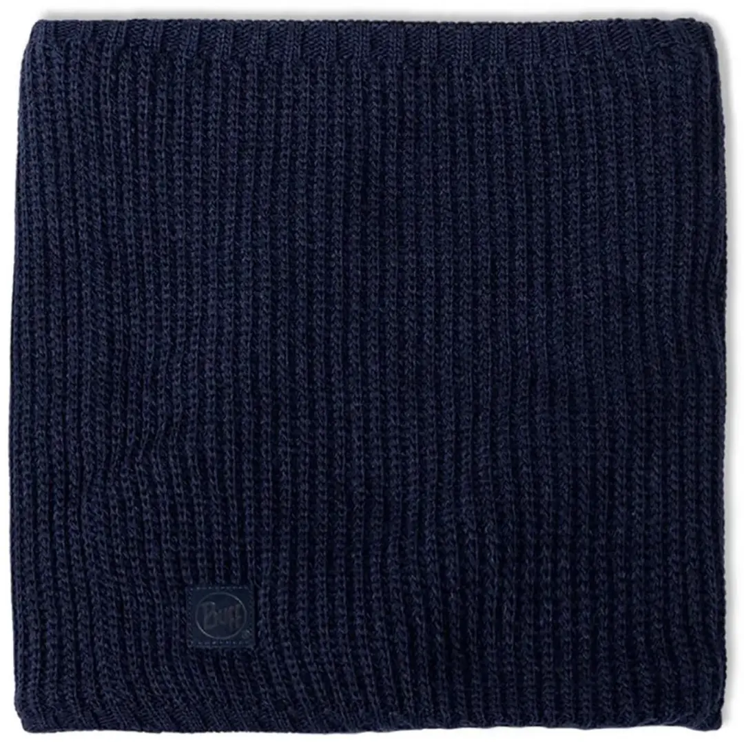 Buff Knitted & Fleece Nekwarmer Rutger Midnight - Blauw