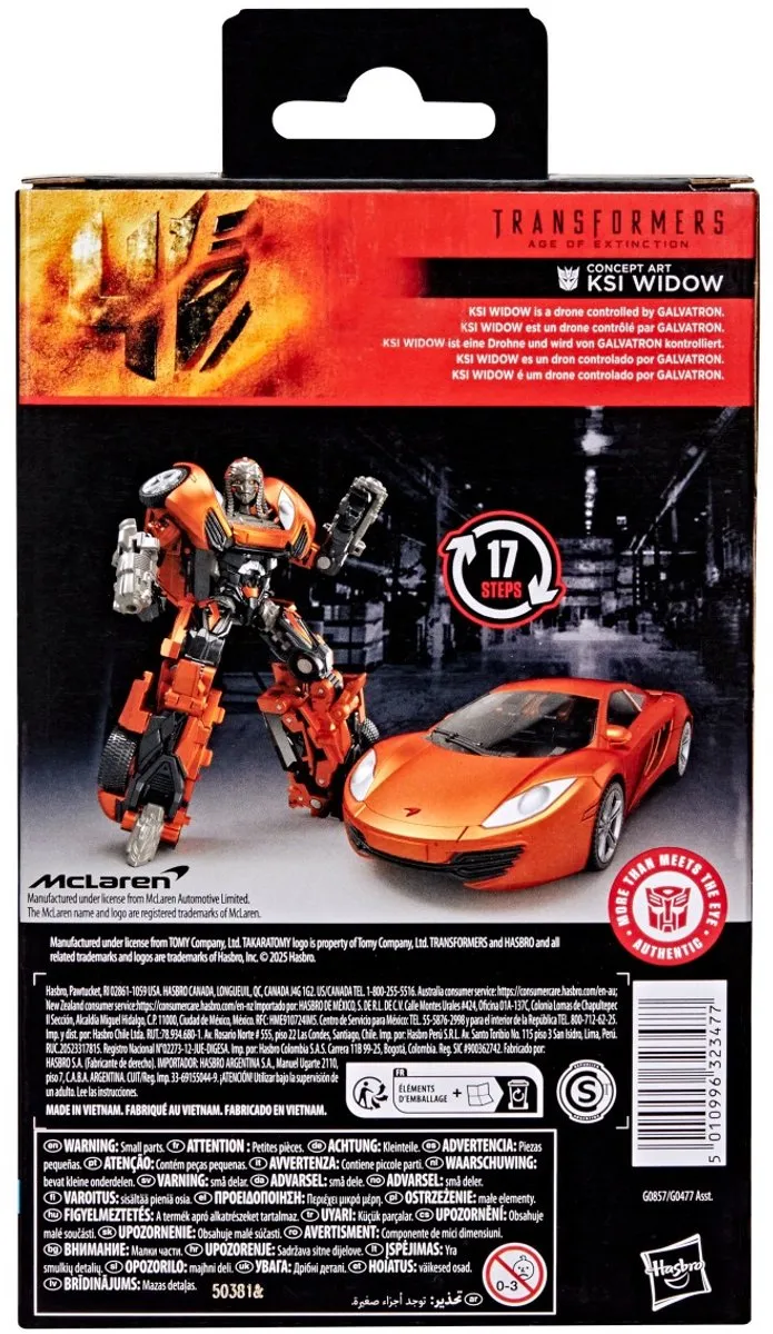 Hasbro Transformers Studio Series KSI Widow Action Figuur - Multi - HASG0857 - afbeelding 2 van 5