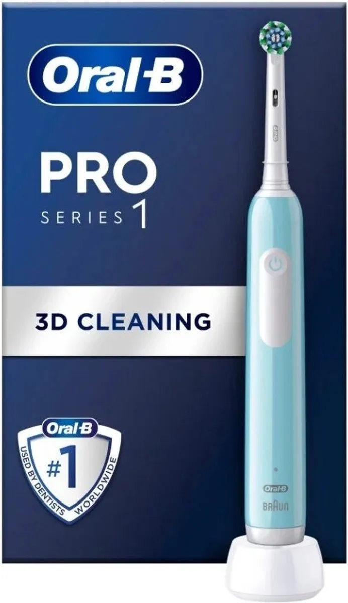 Oral-B Pro 1 - Oplaadbare Elektrische Tandenborstel - Met Drukregeling - Turquoise + Extra Opzetborstel