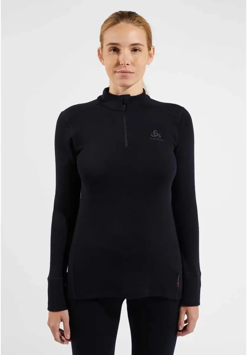 ODLO Merino 2 Lange Mouwen Basislaag - S - Zwart - afbeelding 2 van 3