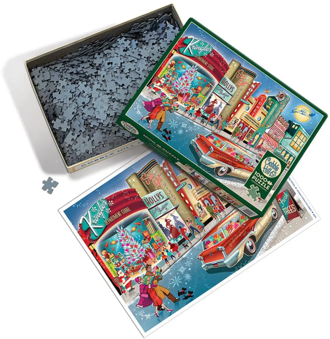 Cobble Hill Kerstpuzzel 1000 Stuks - Meerkleurig - afbeelding 2 van 5