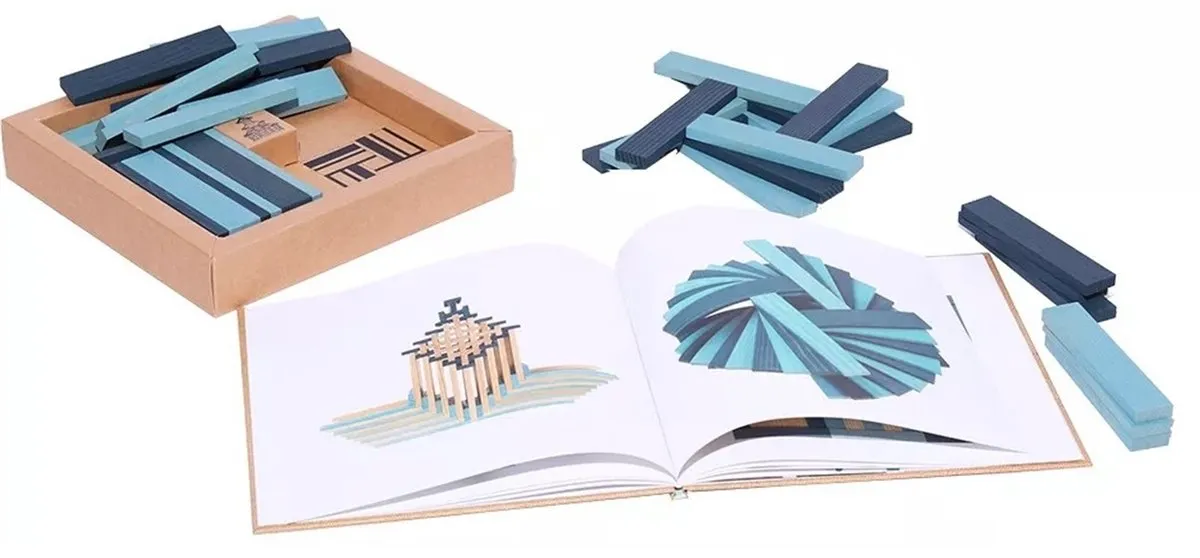 KAPLA Constructiespeelgoed 40 Plankjes - Blauw