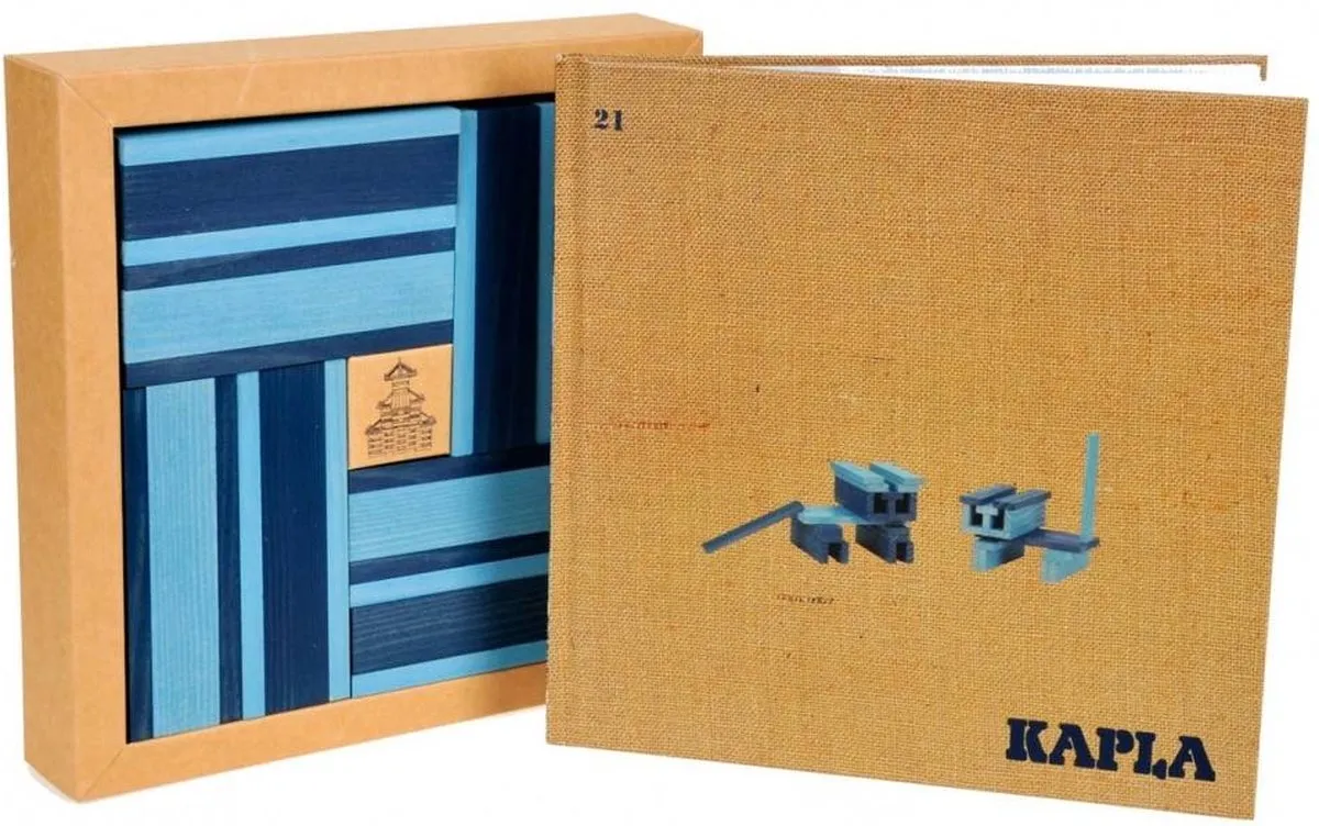 KAPLA Constructiespeelgoed 40 Plankjes - Blauw - afbeelding 6 van 6