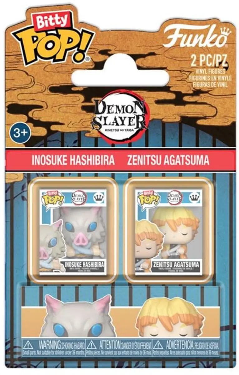 Funko Demon Slayer Inosuke & Zenitsu Bitty Pop! Set FK93997