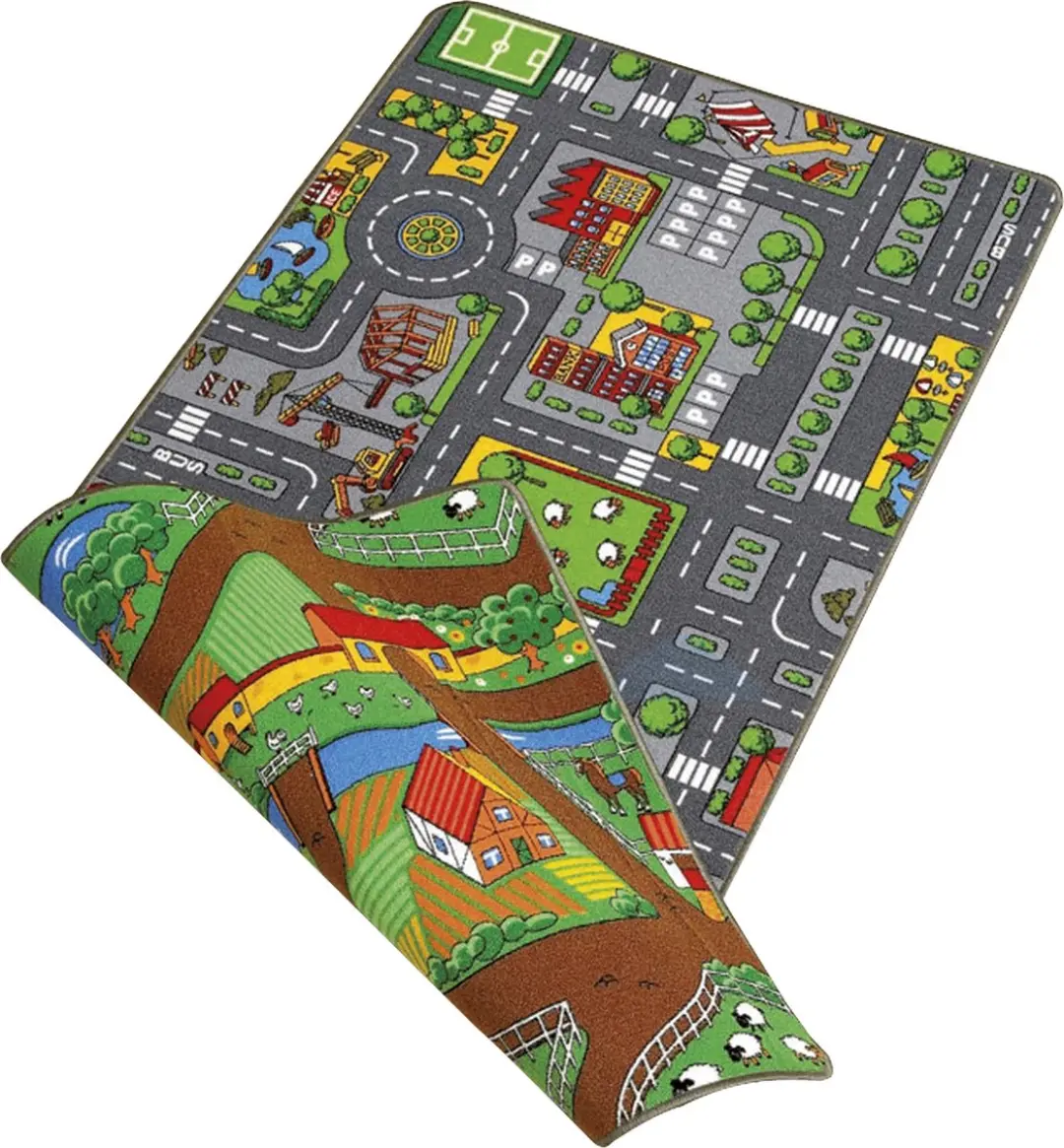 Duoplay Carpet street/farm large 80 x 120 cm