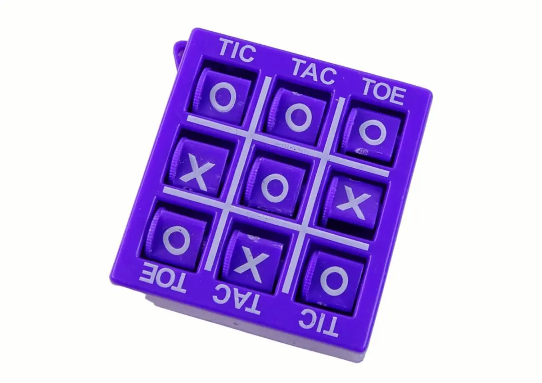 Boter-kaas-en-eierenspel 4,5 Cm Paars