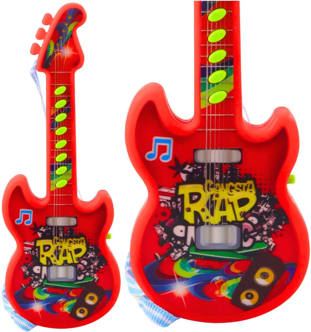 Elektrische Gitaar Voor Kinderen Melodieën Solmization Range Rood 29cm