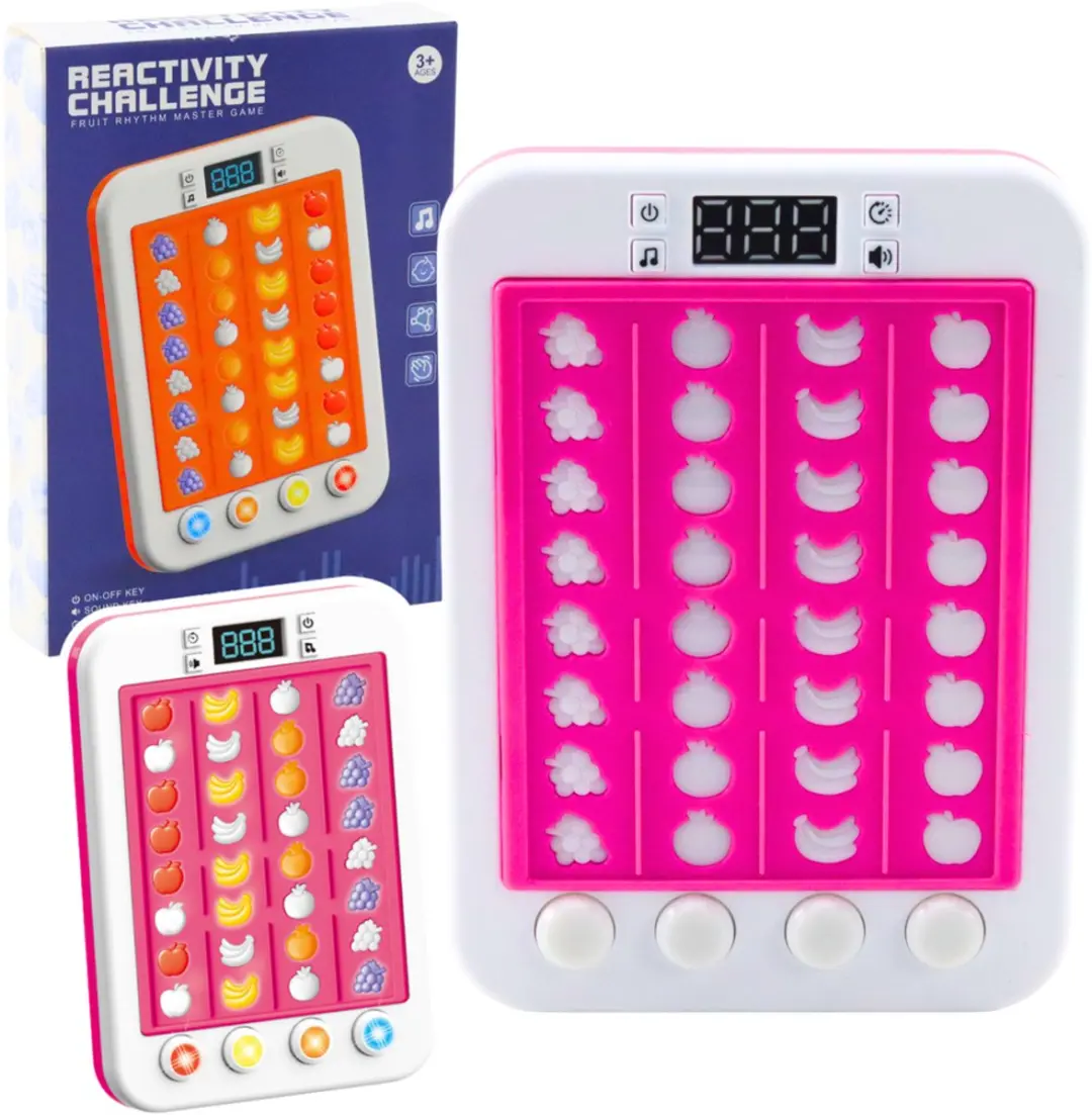Elektronisch ritmisch spel Fruit Lights klinkt roze