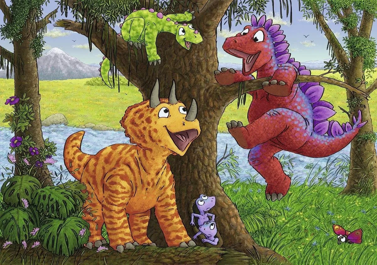 Ravensburger Vrolijke Dino's Puzzel 2x24 Stuks - Multicolor