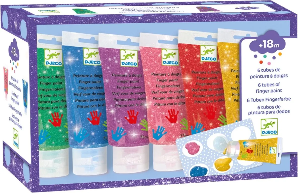 Djeco Glitter Vingerverf