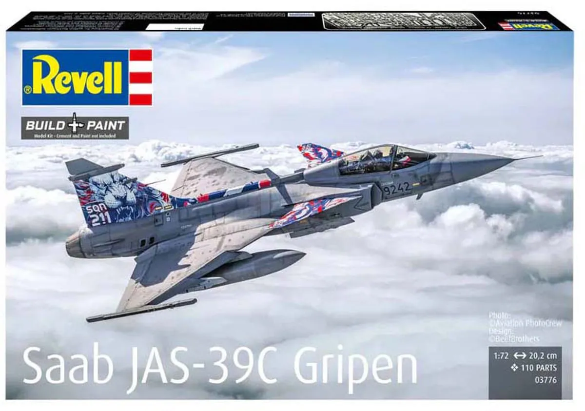 Revell 03776 Saab JAS-39C Gripen Modelbouwpakket - 1:72 - Multi