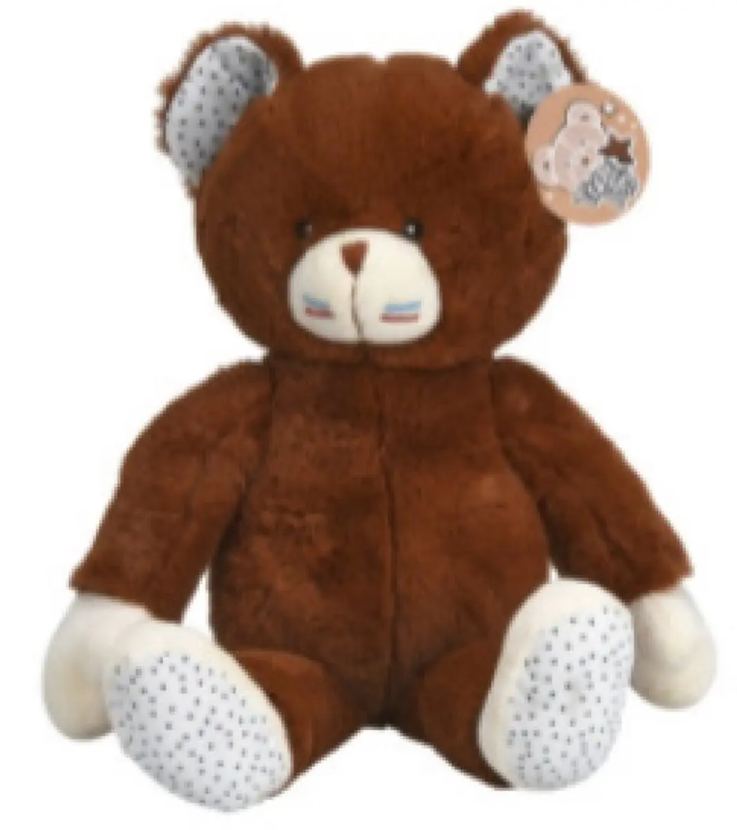 Knuffelbeer Teddybeer pluche Donkerbruin 46cm