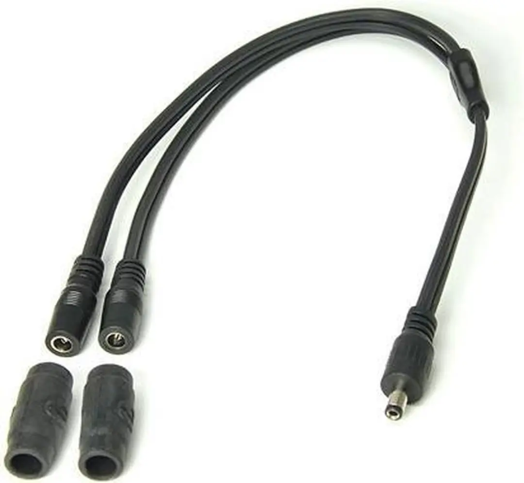 Optimate Y-splitter kabel DC-stekker naar 2 DC-contacten