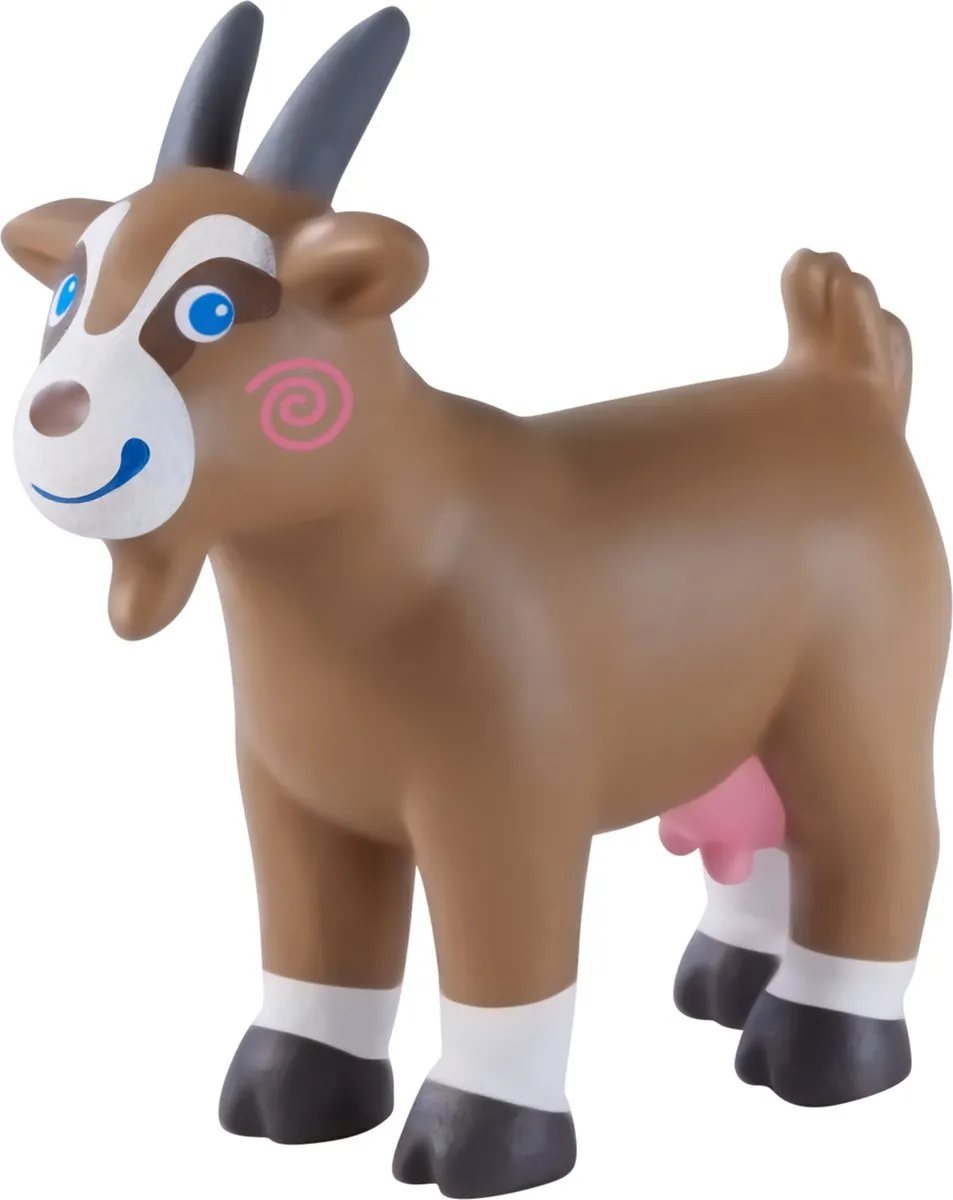 Haba Little Friends Geit Speelfiguur 7cm - Bruin/Wit