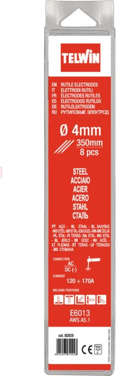 Telwin Rutiel Elektroden 4.0mm - 8 Stuks