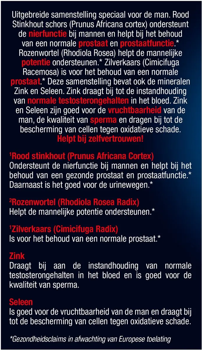 Lucovitaal Prostavital Prostaat & Urinewegen - 30 Capsules - afbeelding 3 van 6
