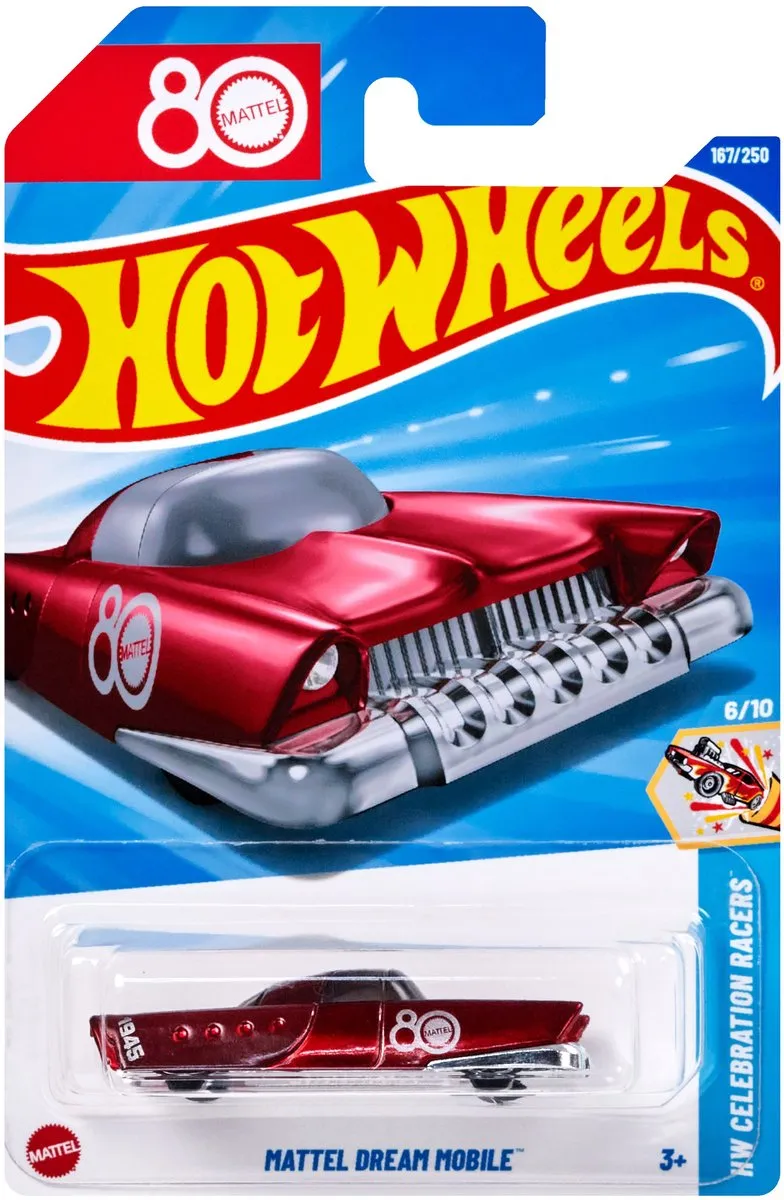 Mattel Hot Wheels HW Celebration Racers Diecast 1/64 - 80th Anniversary - Multi