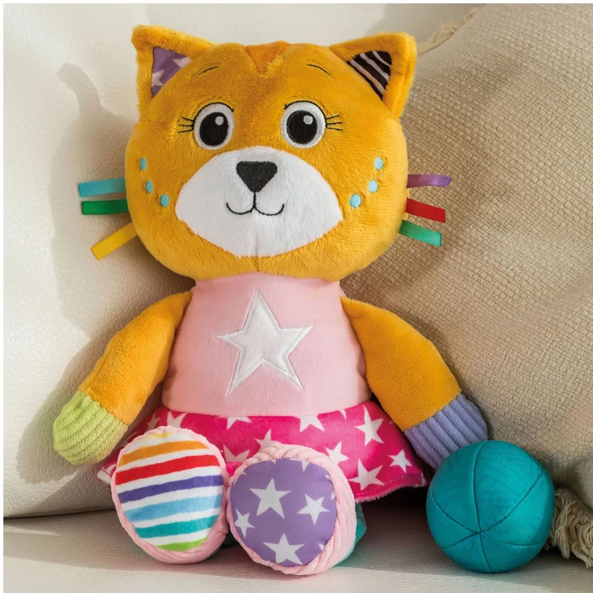Clementoni Katy the Kitty Knuffelkat - Multicolor