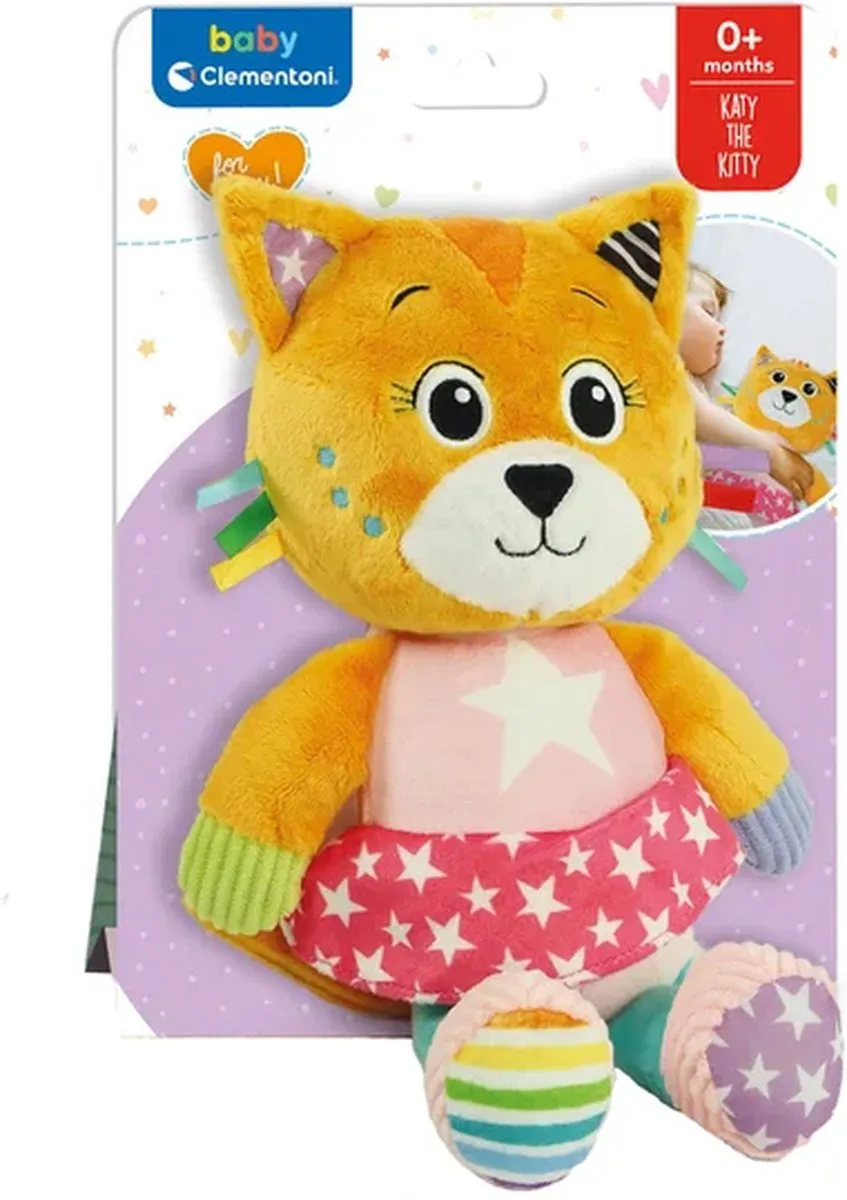 Clementoni Katy the Kitty Knuffelkat - Multicolor