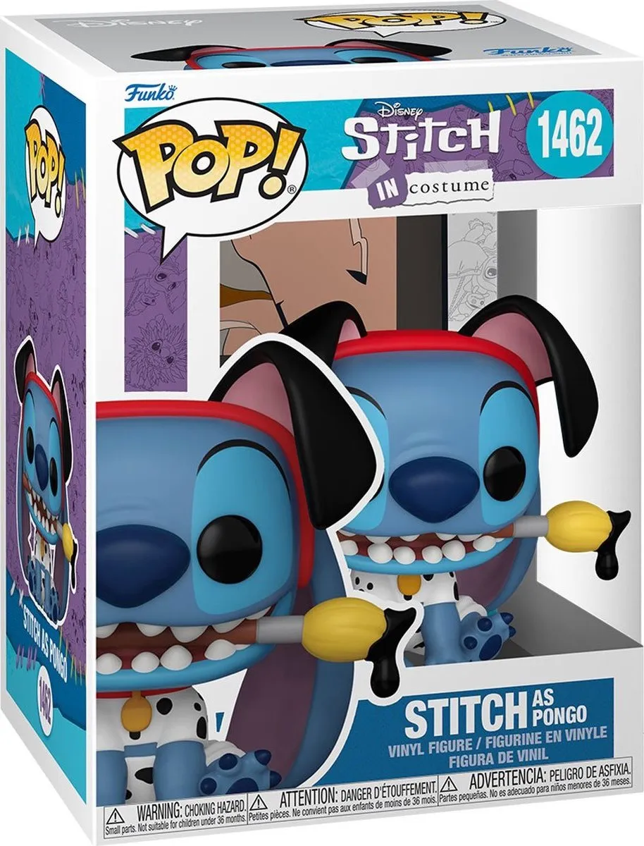 Funko Pop! Stitch als Pongo Lilo & Stitch Figuur - 9cm - Meerkleurig