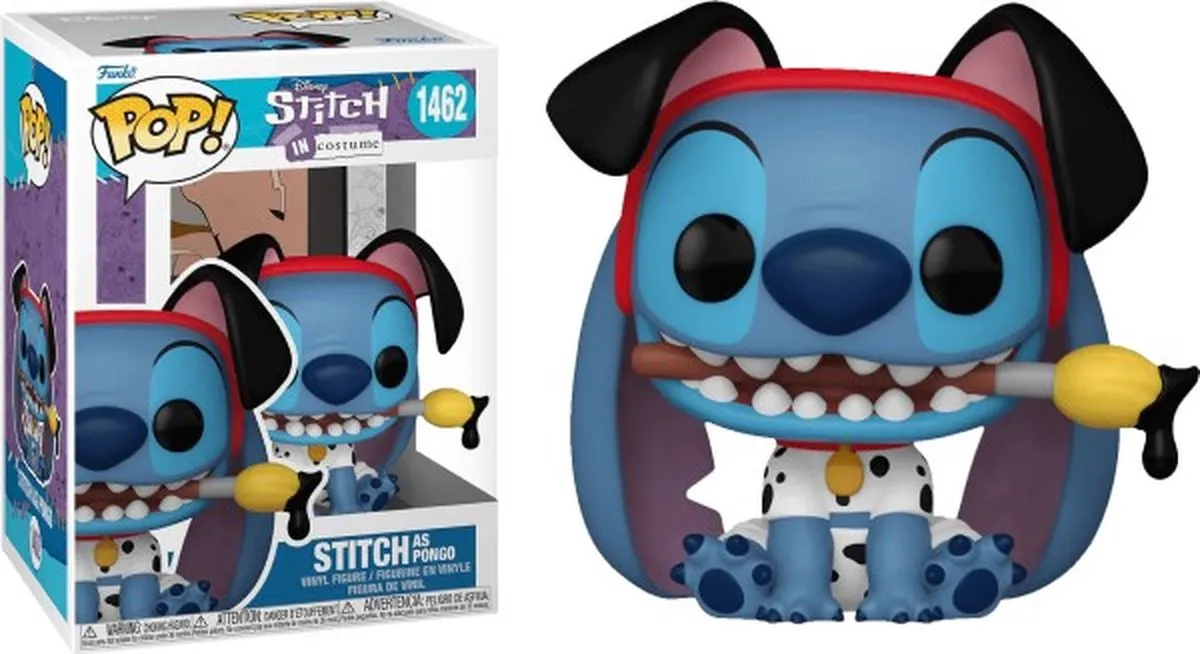 Funko Pop! Stitch als Pongo Lilo & Stitch Figuur - 9cm - Meerkleurig