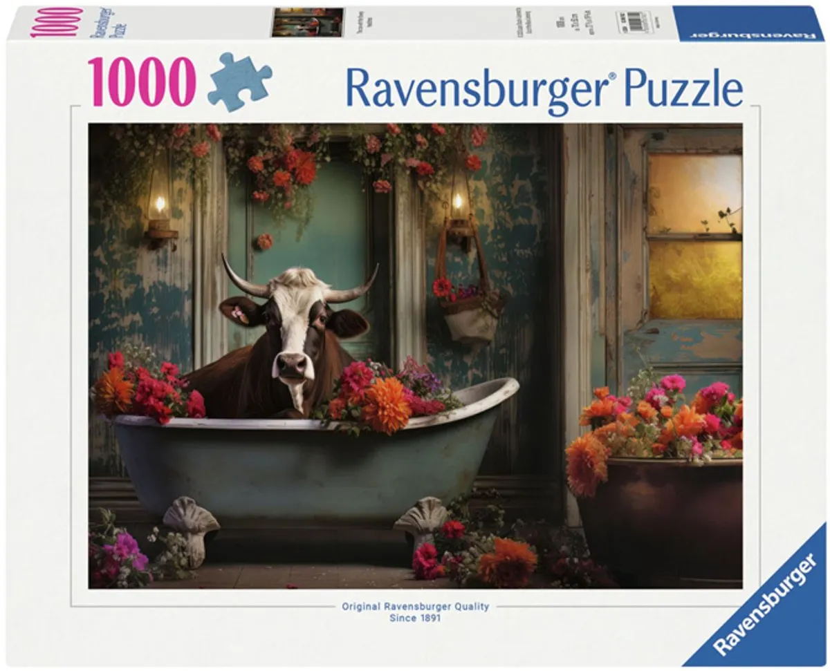 Ravensburger The Cow in the Bathtub Legpuzzel 1000 Stuks - MPN 12000782