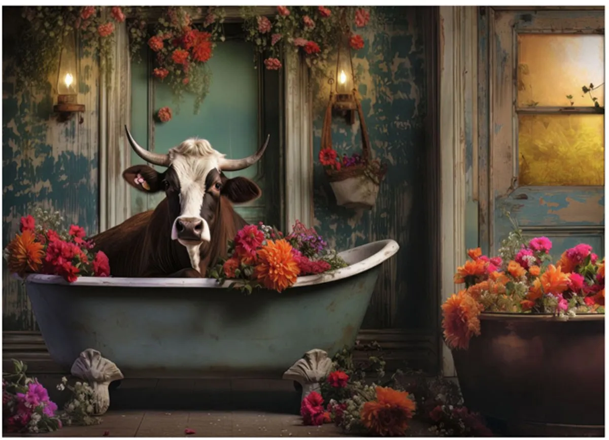 Ravensburger The Cow in the Bathtub Legpuzzel 1000 Stuks - MPN 12000782