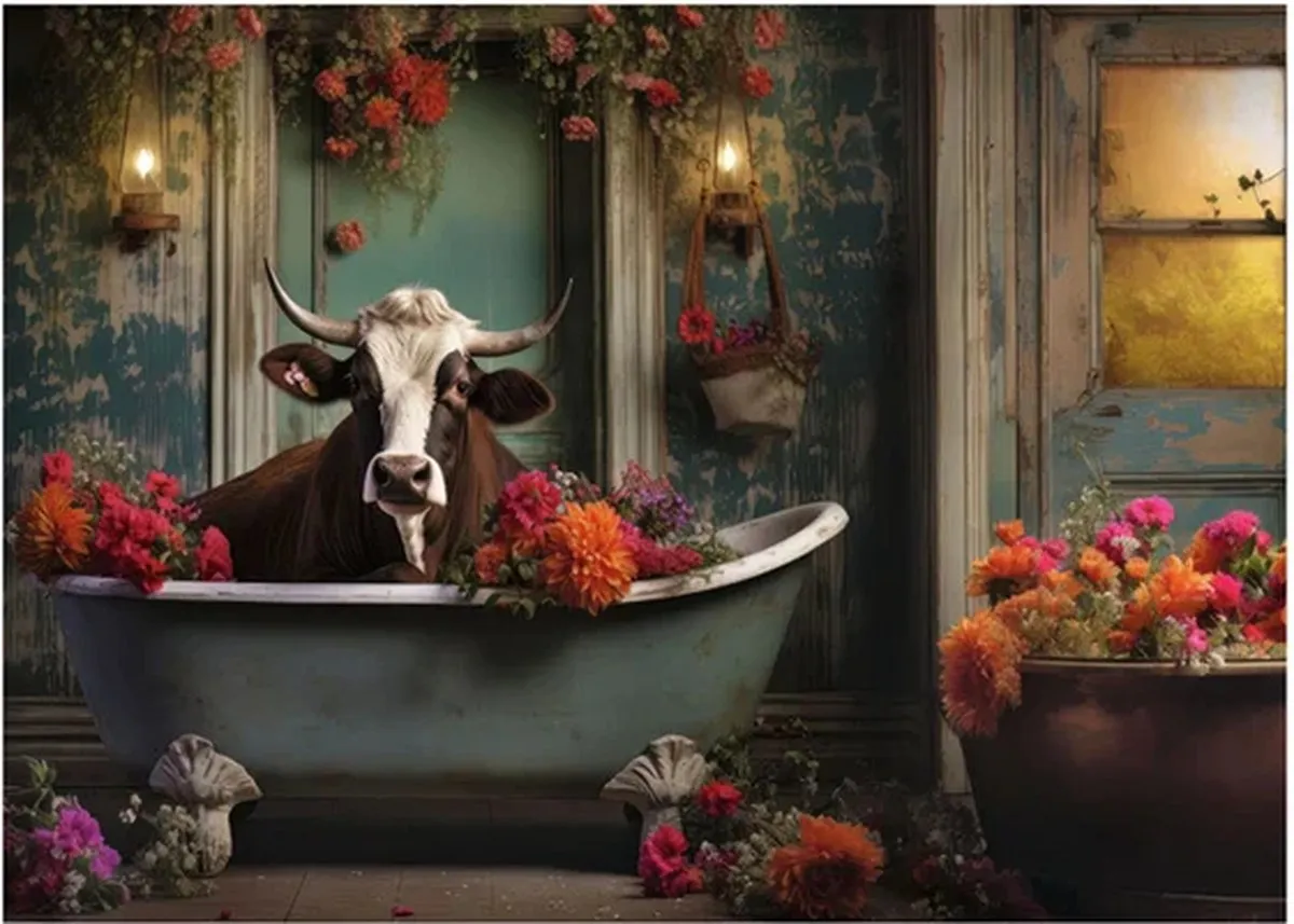 Ravensburger The Cow in the Bathtub Legpuzzel 1000 Stuks - MPN 12000782
