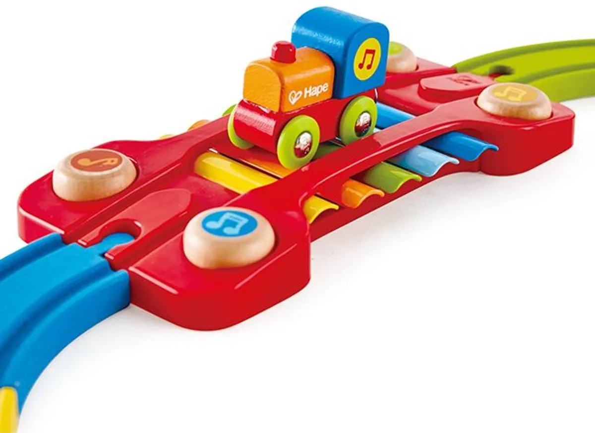 Hape Zintuiglijke Spoorweg E3822 - Veelkleurig