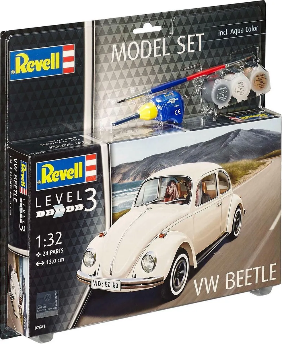 Revell 67681 Volkswagen Beetle Modelbouwpakket 1:32 - Multi