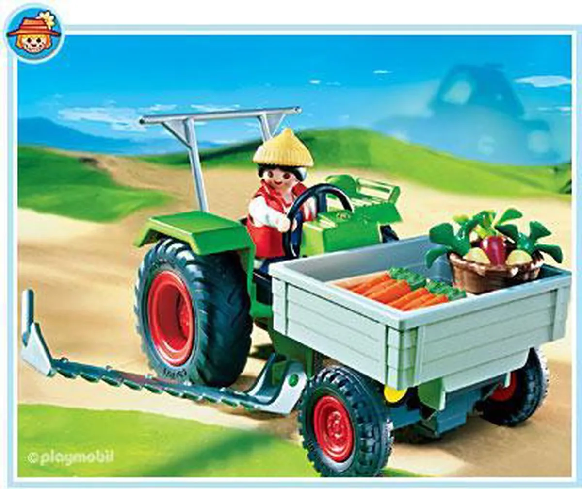 Playmobil Oogsttractor 4497 - Grijs/ Groen