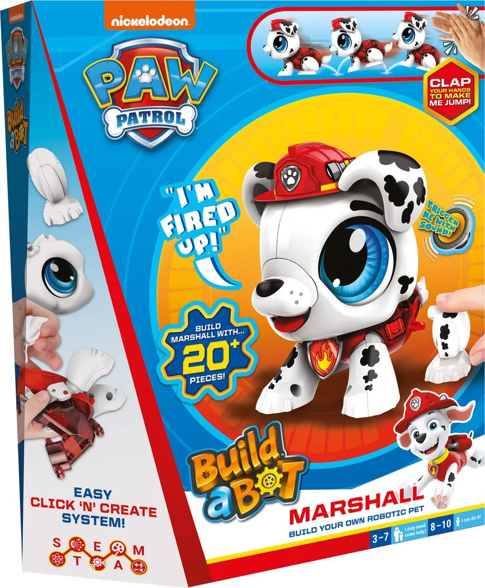 Goliath Paw Patrol Build A Bot Marshall - Multicolor
