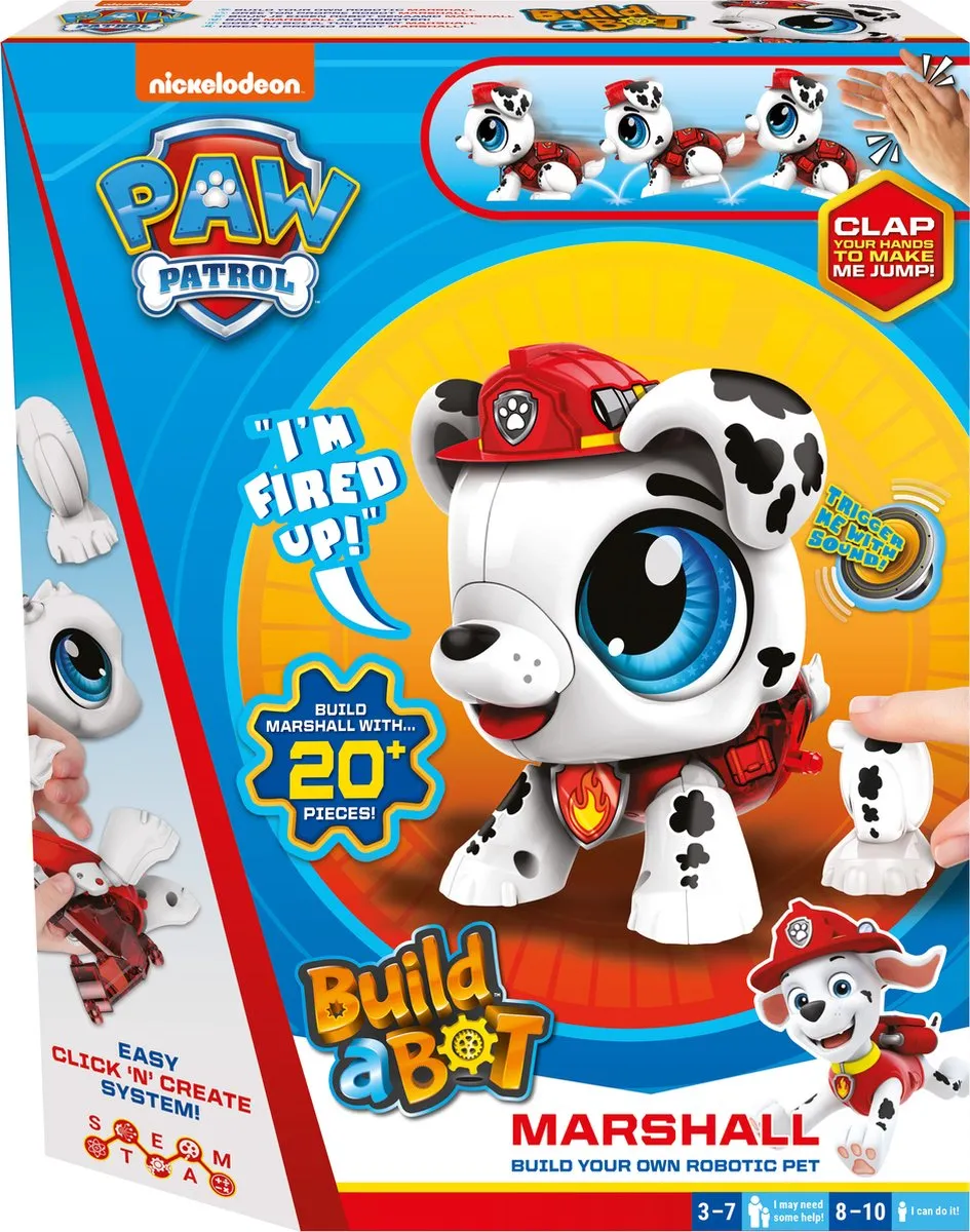 Goliath Paw Patrol Build A Bot Marshall - Multicolor - afbeelding 6 van 6