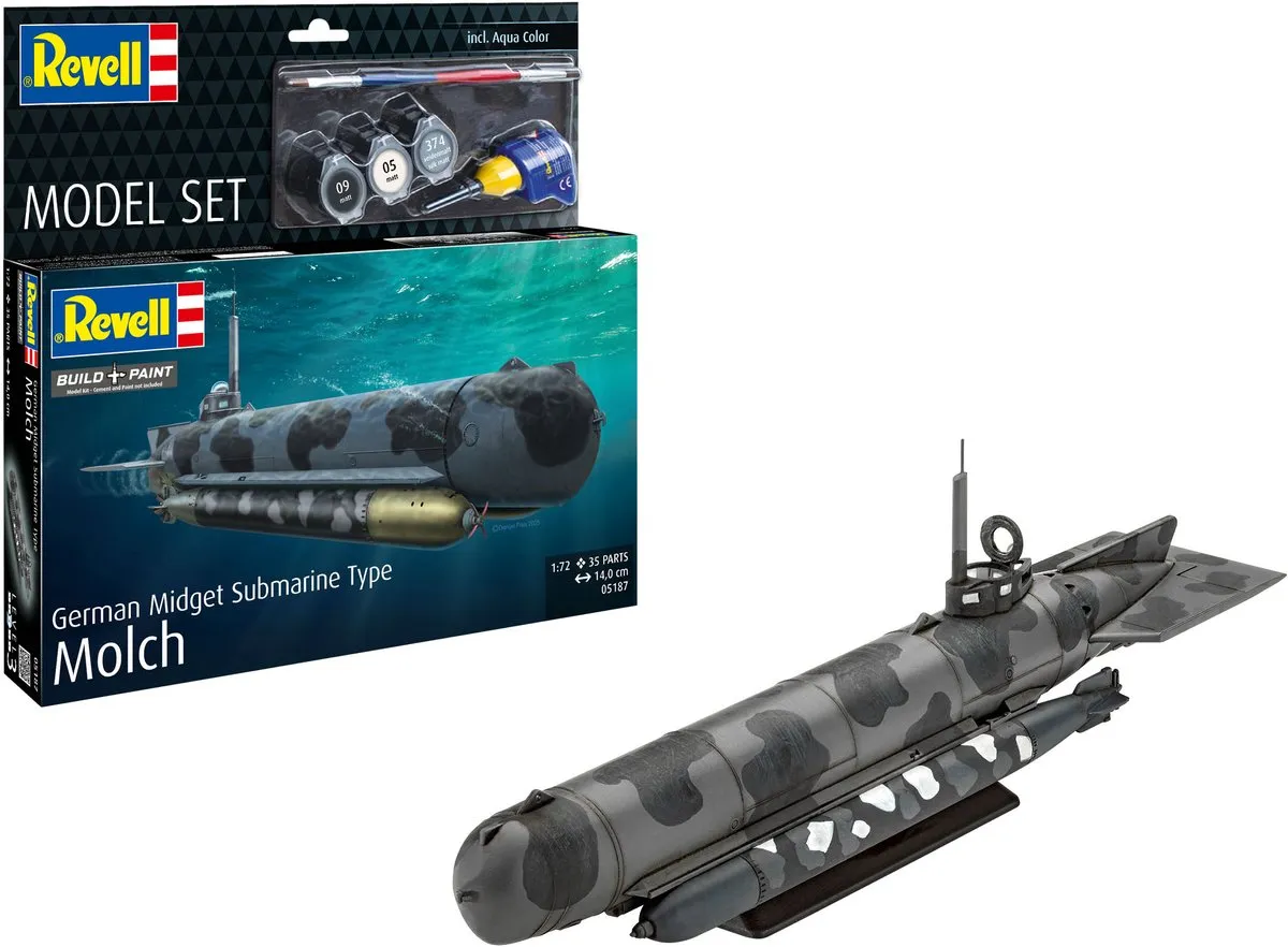Revell 65187 Duitse Molch Type Midget Submarine