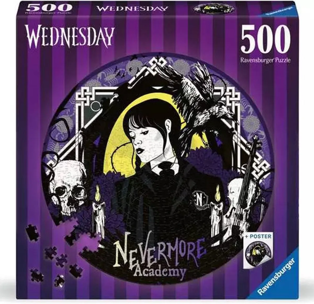 Ravensburger Wednesday Nevermore Academy Puzzel 500 Stuks - Multicolor