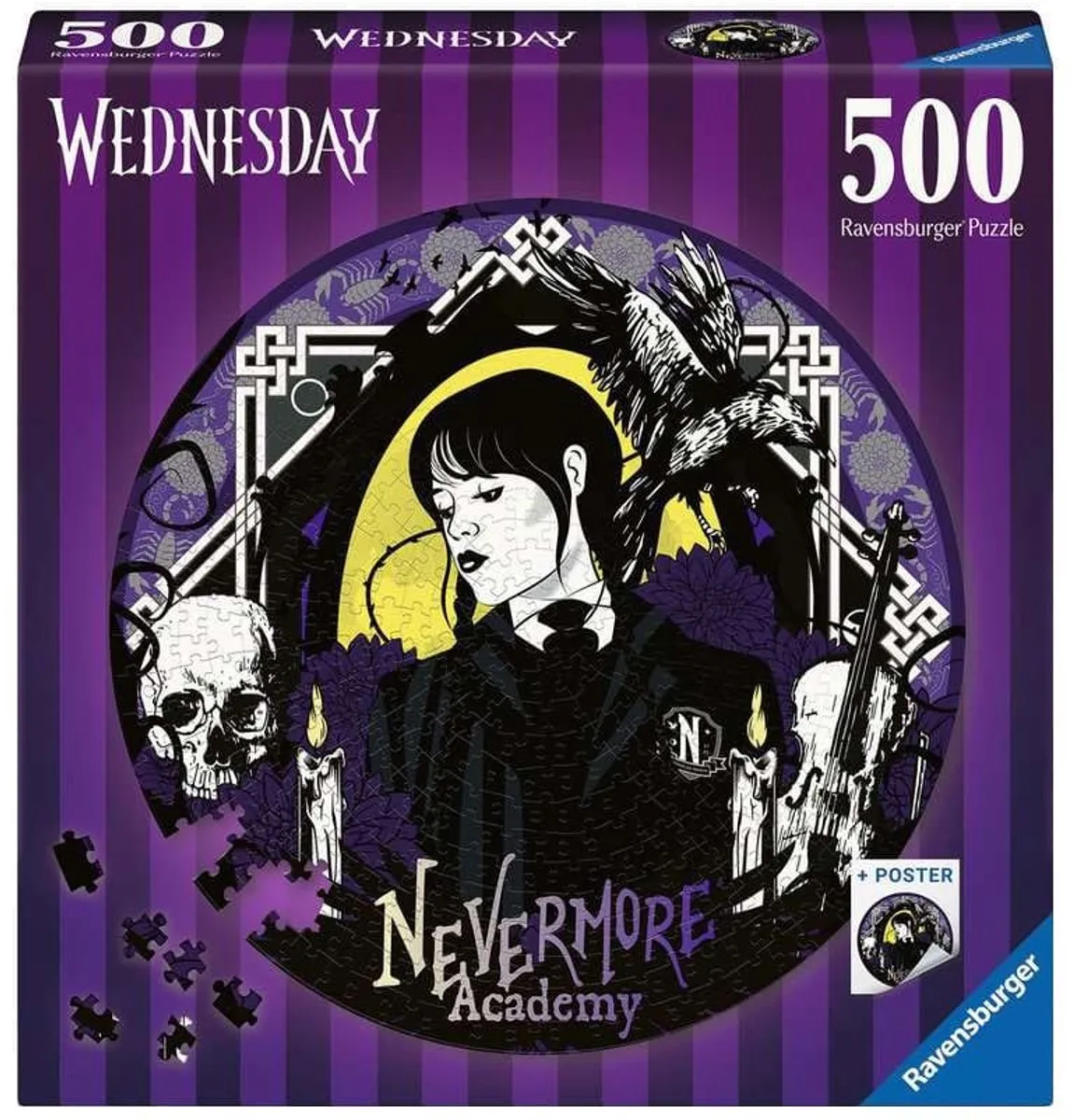 Ravensburger Wednesday Nevermore Academy Puzzel 500 Stuks