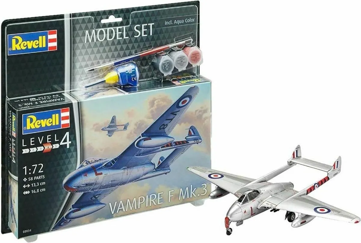 Revell Vampire F Mk.3 1:72 Modelbouwpakket